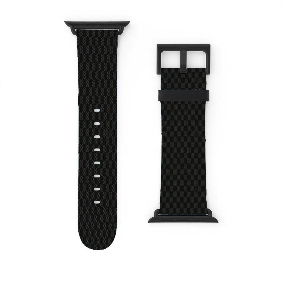 Louis Vuitton Damier Graphite Apple Watch Band 38Mm - 44Mm