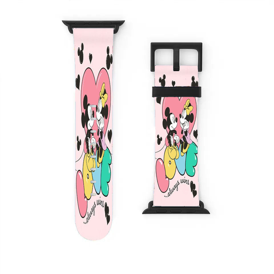 Love Always Wins Mickey & Minnie Apple Watch Band 38Mm - 44Mm