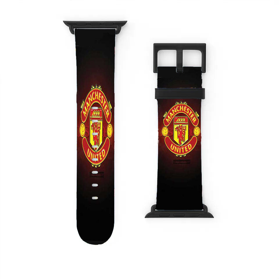 Manchester United Logo Red Fade Apple Watch Band 38Mm - 44Mm