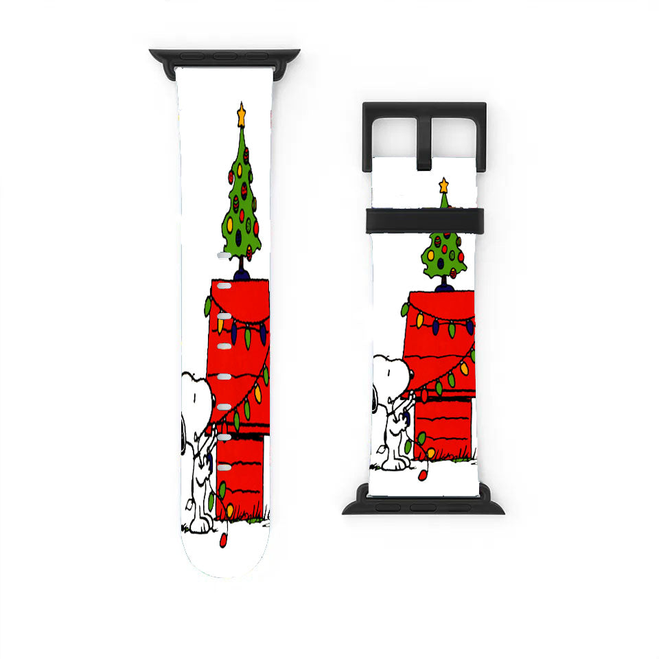 Merry Christmas Snoopy Apple Watch Band 38Mm - 44Mm