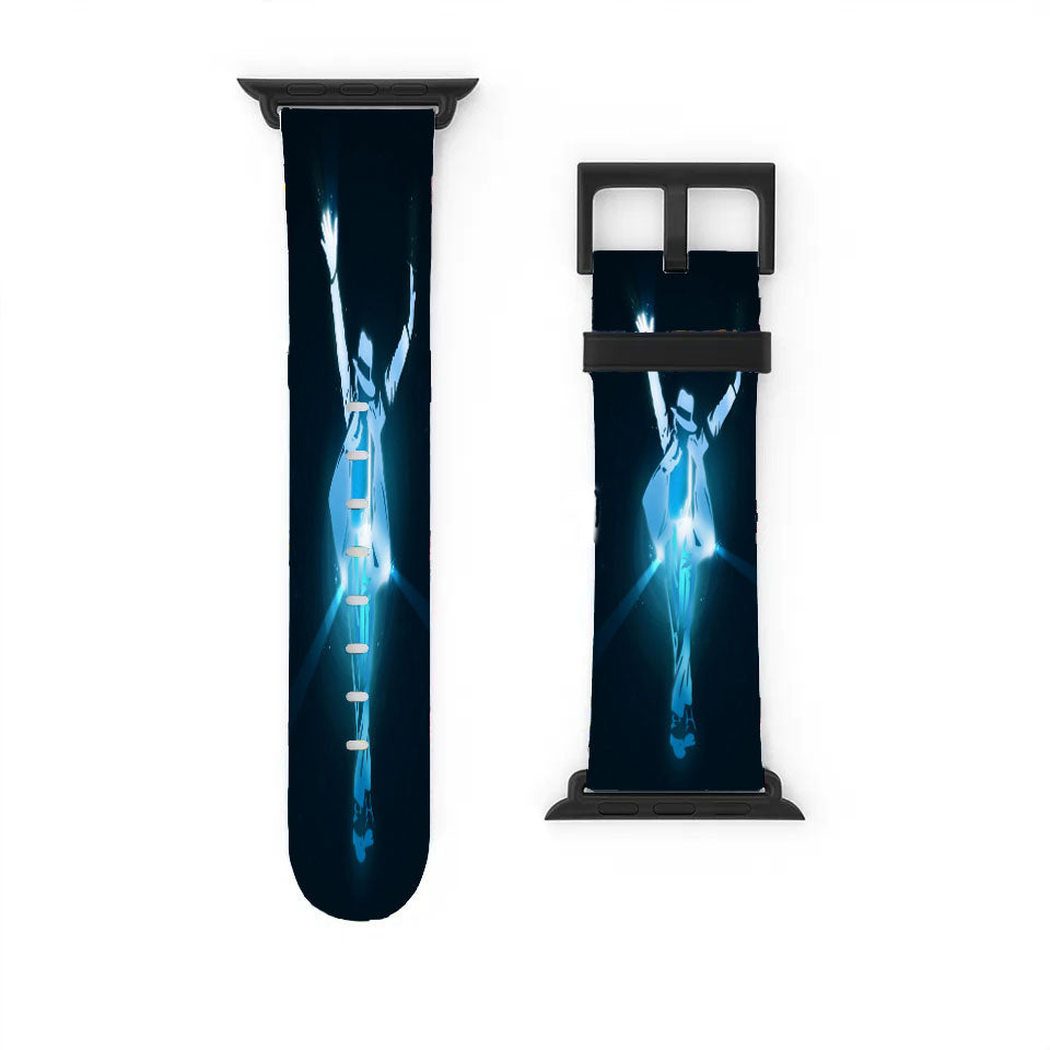 Michael Jackson Blue Vector Apple Watch Band 38Mm - 44Mm