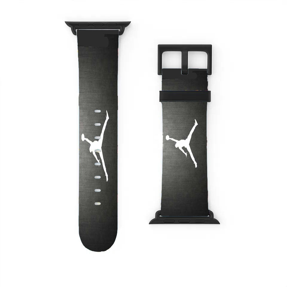 Michael Jordan Air Logo Grain Apple Watch Band 38Mm - 44Mm