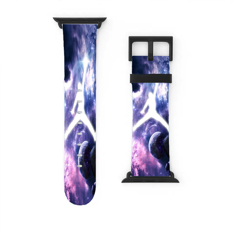Michael Jordan In Galaxy Nebula Apple Watch Band 38Mm - 44Mm