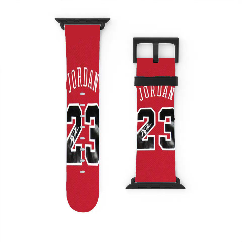 Michael Jordan Jersey Signed 23 Apple Watch Band 38Mm - 44Mm