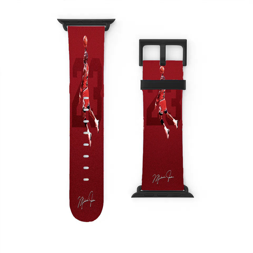 Michael Jordan Red Signature Apple Watch Band 38Mm - 44Mm