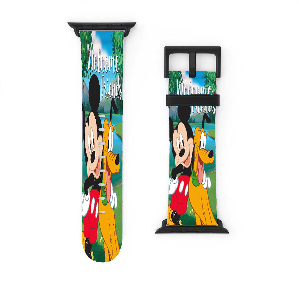 Mickey & Pluto Welcome Friends Apple Watch Band 38Mm - 44Mm