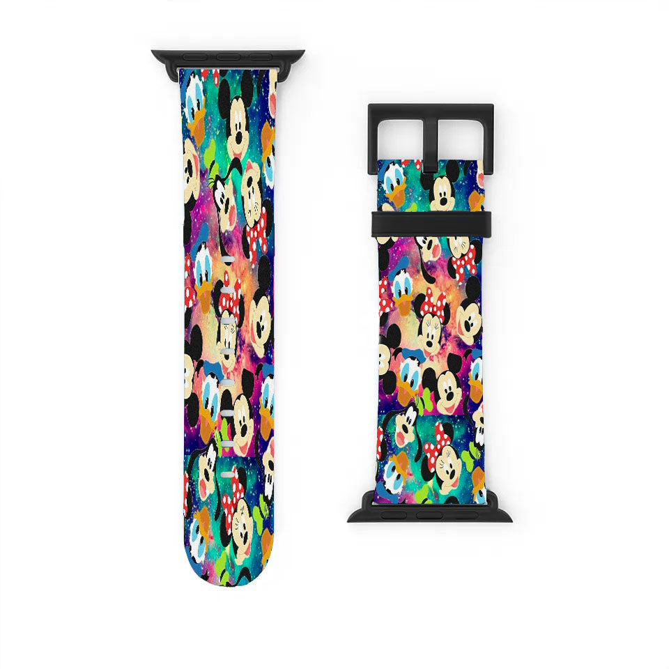 Mickey And Friends Galaxy Wallpaper Apple Watch Band 38Mm - 44Mm