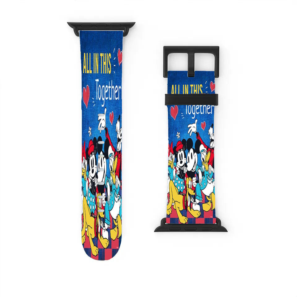 Mickey And Friends Together Apple Watch Band 38Mm - 44Mm