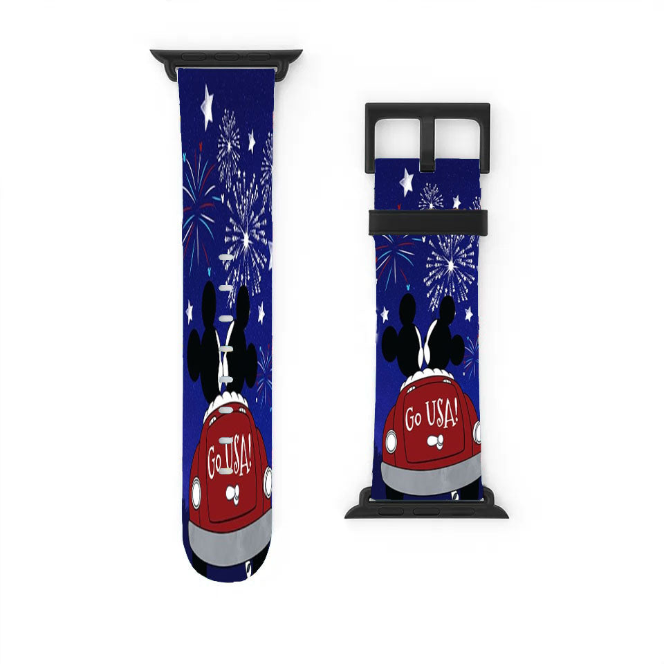 Mickey And Minnie Fireworks Apple Watch Band 38Mm - 44Mm