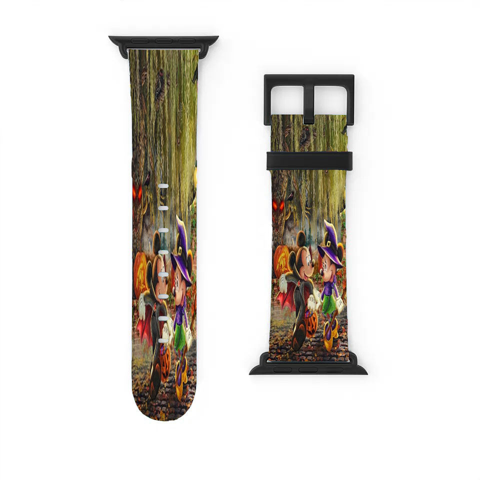 Mickey And Minnie Halloween Fun Apple Watch Band 38Mm - 44Mm