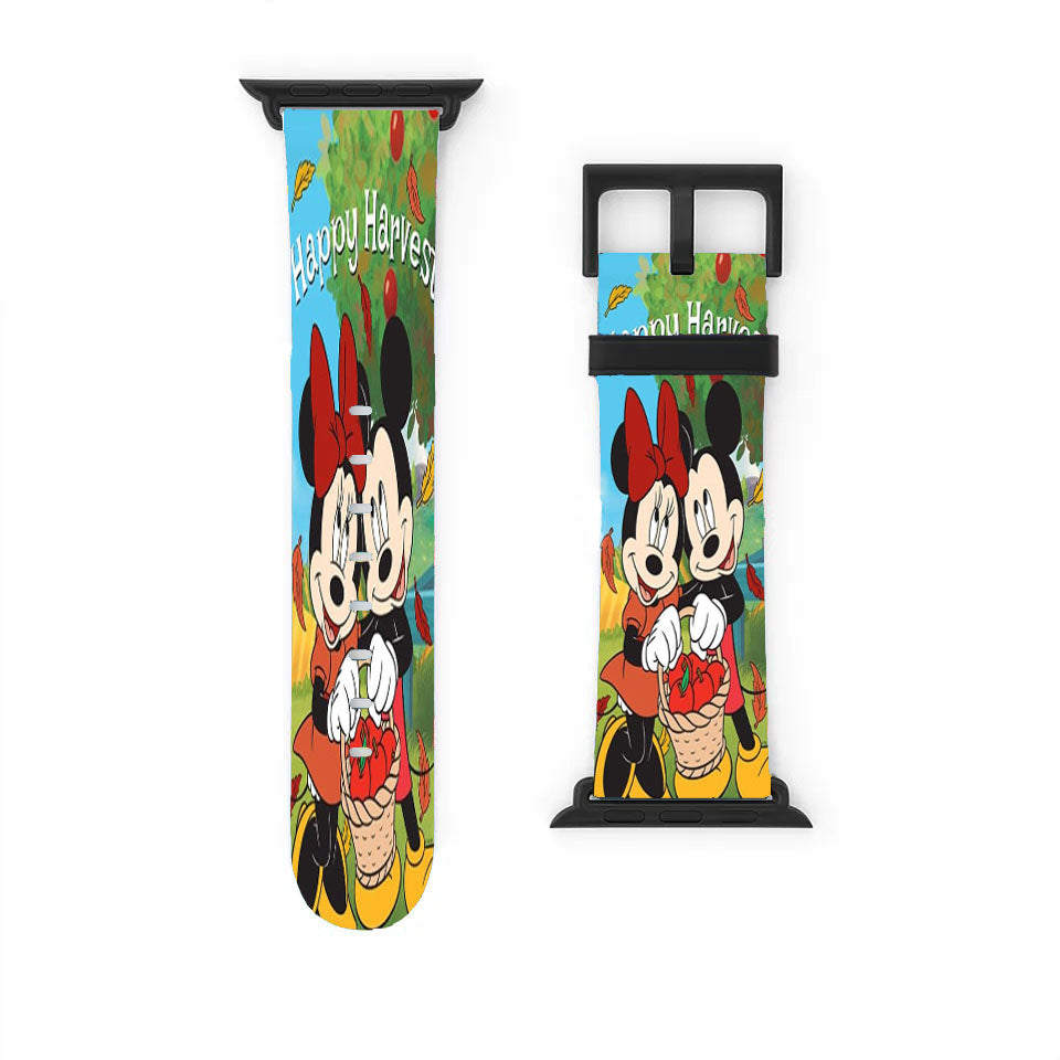 Mickey And Minnie Happy Harvest Apple Watch Band 38Mm - 44Mm