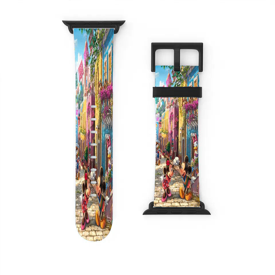 Mickey And Minnie In Mexico Apple Watch Band 38Mm - 44Mm