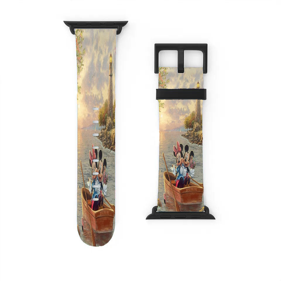 Mickey And Minnie Lighthouse Cove Apple Watch Band 38Mm - 44Mm