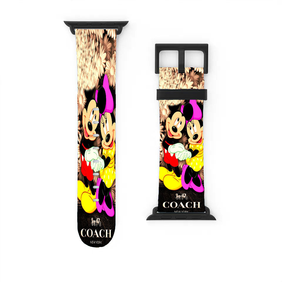Mickey And Minnie Mouse Coach Cool Apple Watch Band 38Mm - 44Mm