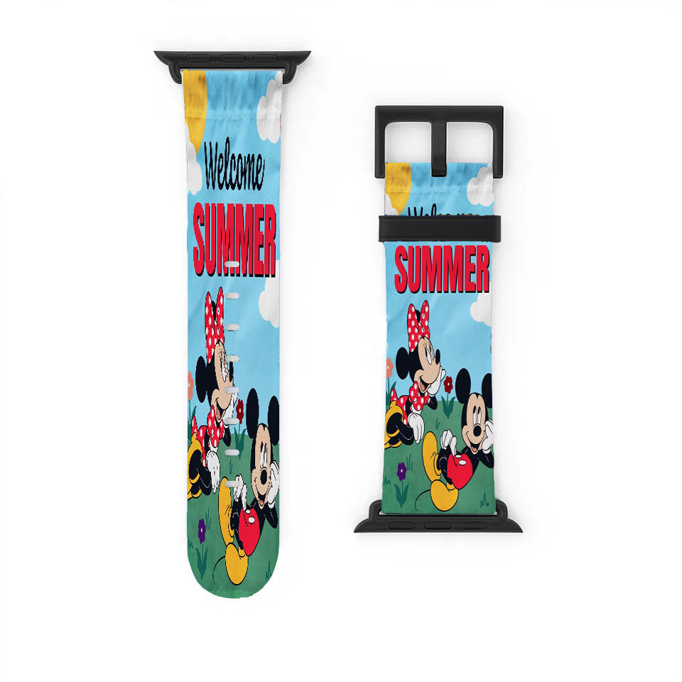 Mickey And Minnie Summer Apple Watch Band 38Mm - 44Mm