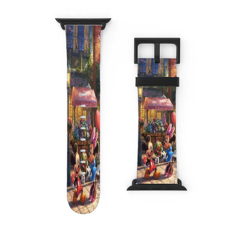 Mickey And Minnie Sweetheart Café Apple Watch Band 38Mm - 44Mm