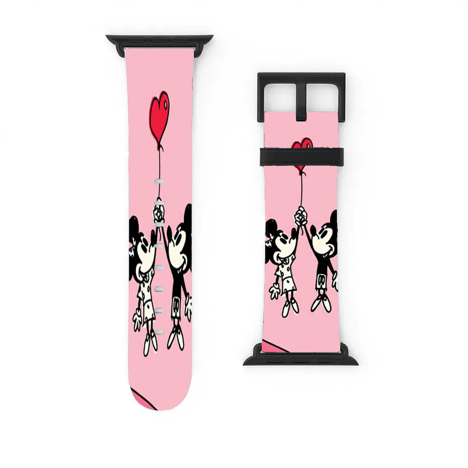Mickey And Minnie Valentine Apple Watch Band 38Mm - 44Mm