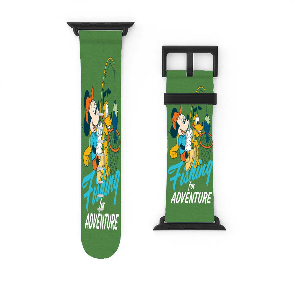 Mickey Fishing For Adventure Apple Watch Band 38Mm - 44Mm