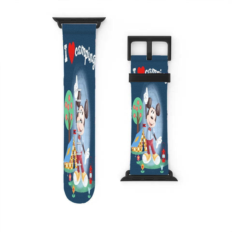 Mickey I Love Camping Apple Watch Band 38Mm - 44Mm