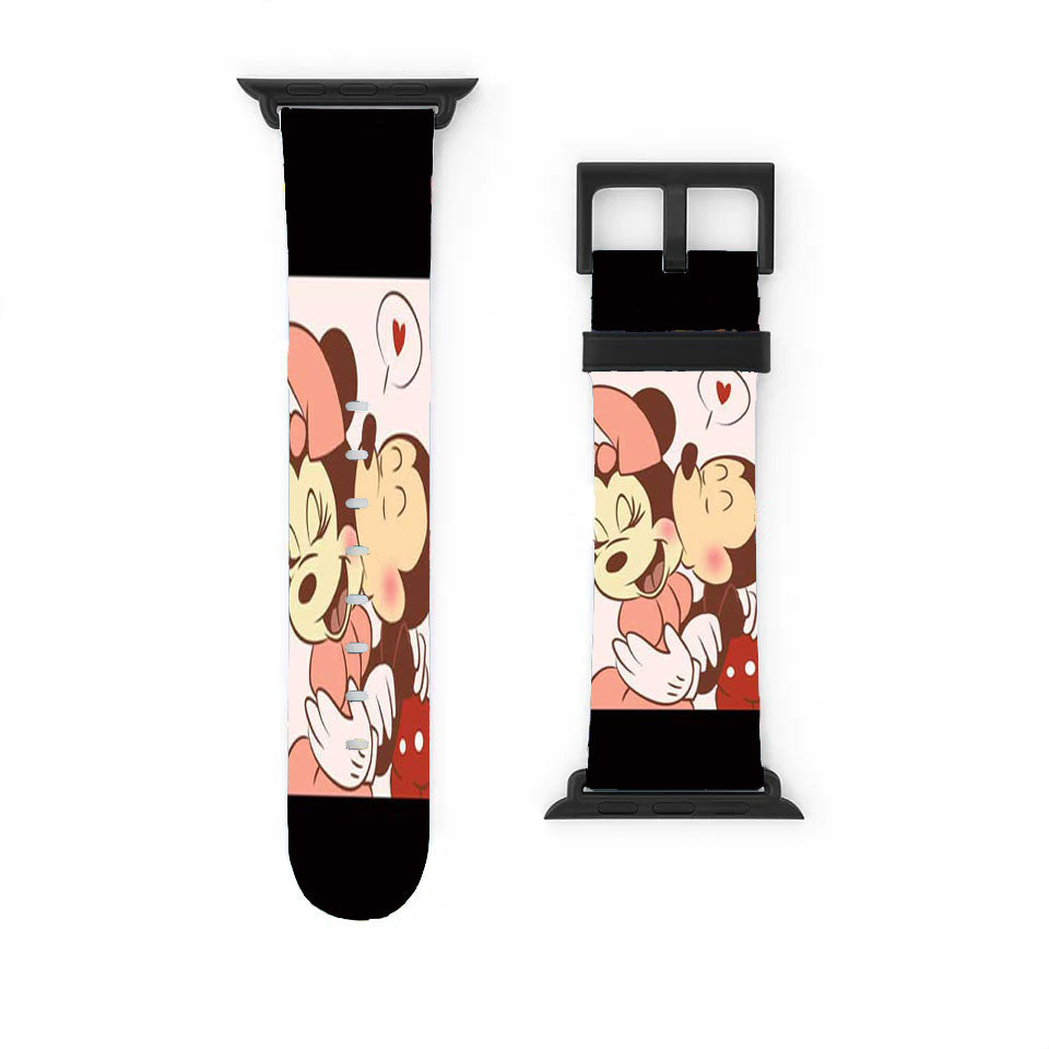 Mickey Minnie Cheek Kiss Apple Watch Band 38Mm - 44Mm