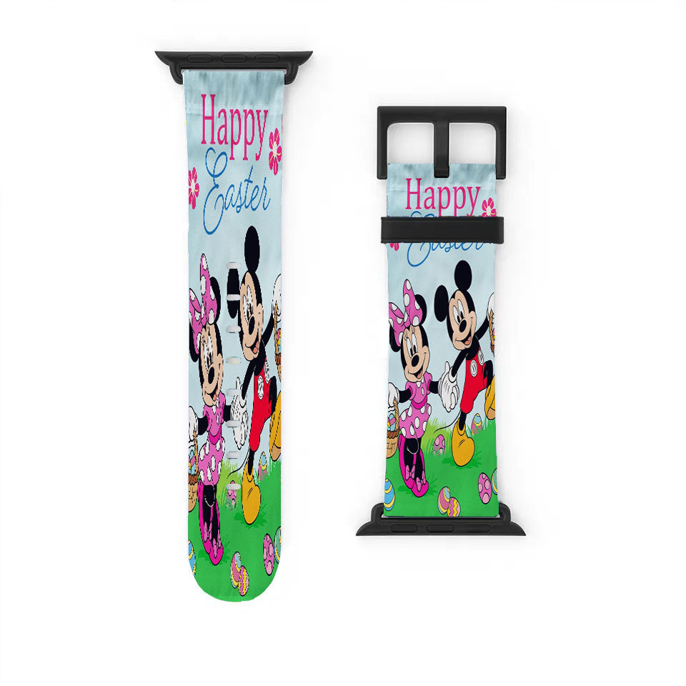 Mickey Mouse And Minnie Mouse Happy Easter Apple Watch Band 38Mm - 44Mm