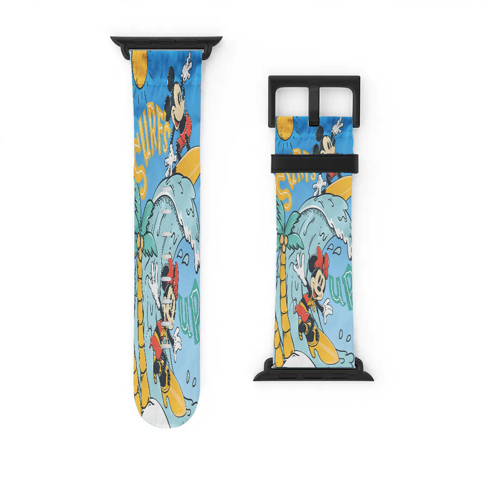 Mickey Mouse And Minnie Mouse Summer Apple Watch Band 38Mm - 44Mm