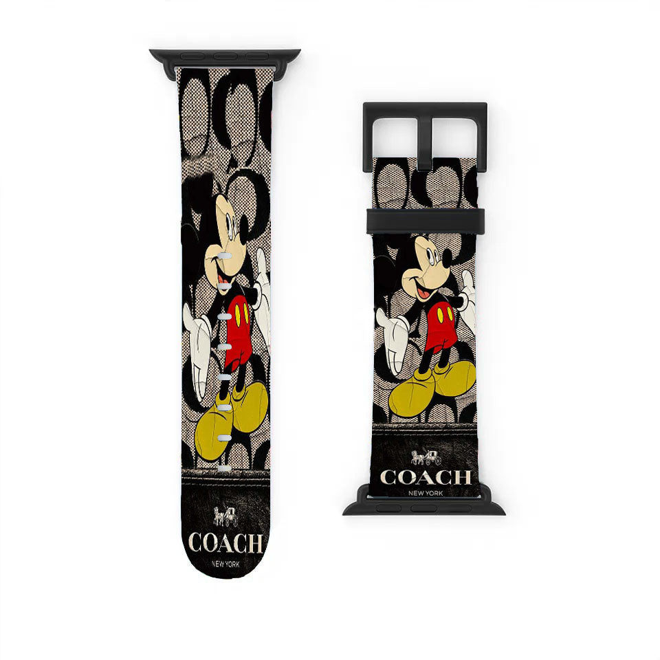 Mickey Mouse Coach New York Apple Watch Band 38Mm - 44Mm