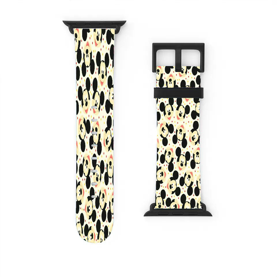 Mickey Mouse Disney Pattern Apple Watch Band 38Mm - 44Mm