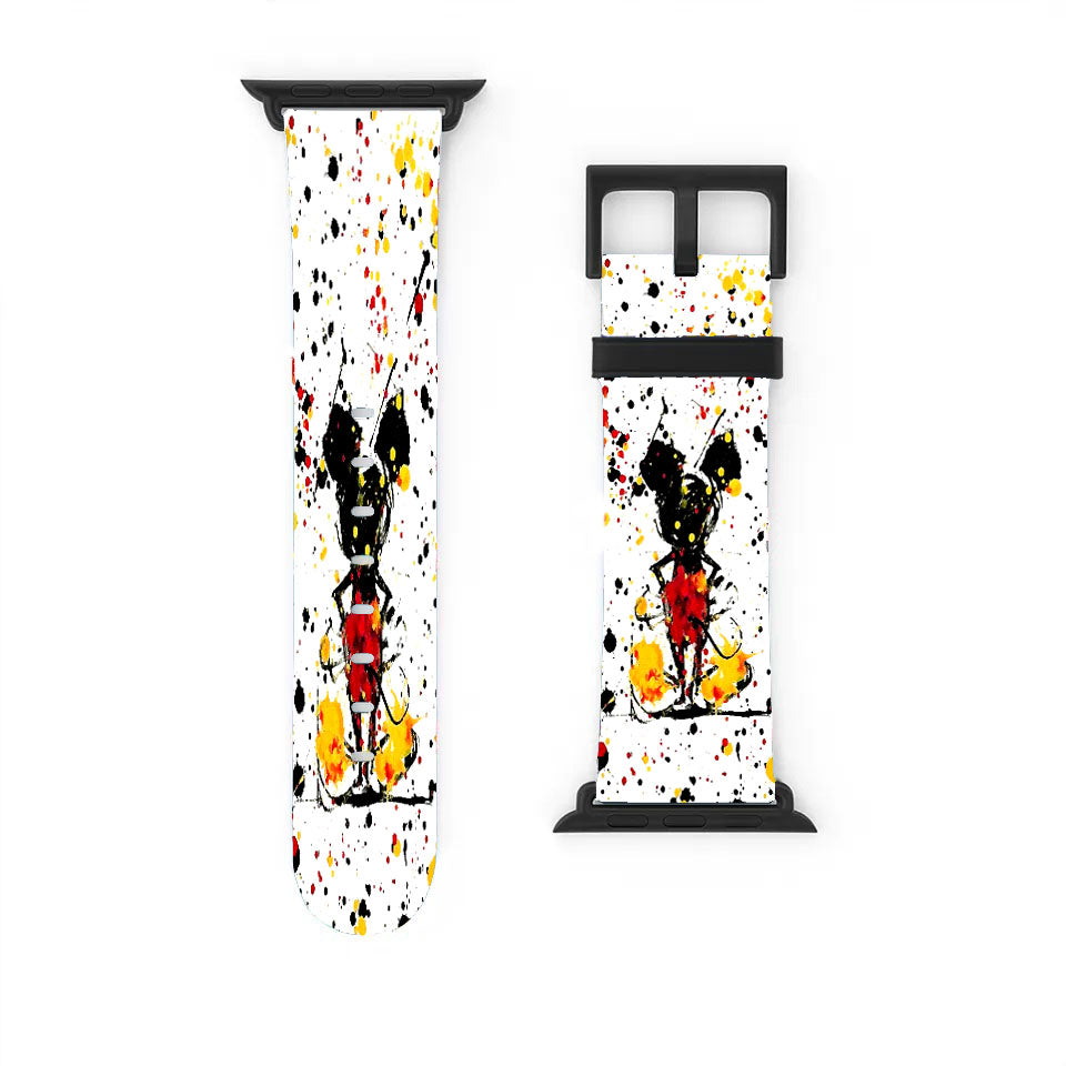 Mickey Mouse Splash Paint Apple Watch Band 38Mm - 44Mm