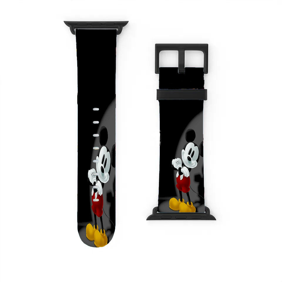 Mickey Mouse Spotlight Black Apple Watch Band 38Mm - 44Mm