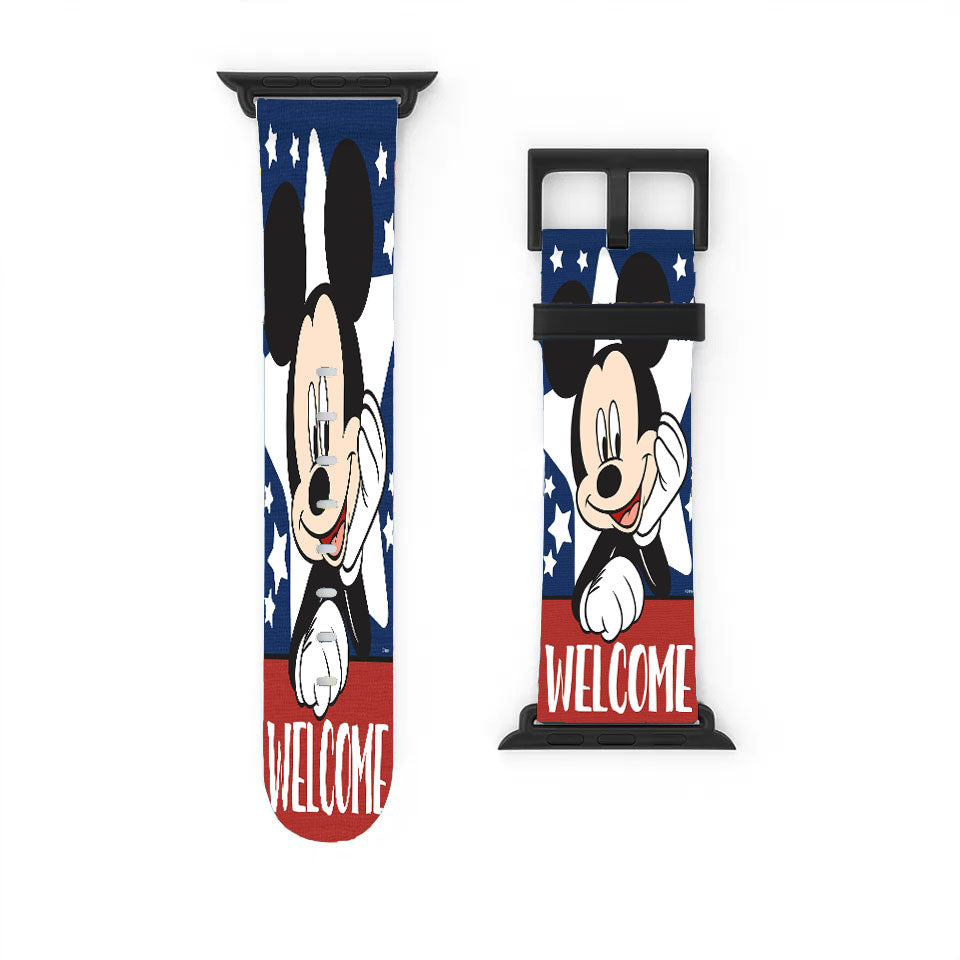 Mickey Mouse Welcome Apple Watch Band 38Mm - 44Mm