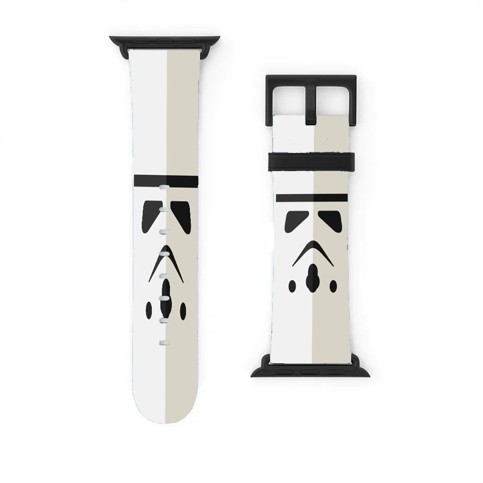 Minimalist Star Wars Stormtrooper Helmet Apple Watch Band 38Mm - 44Mm