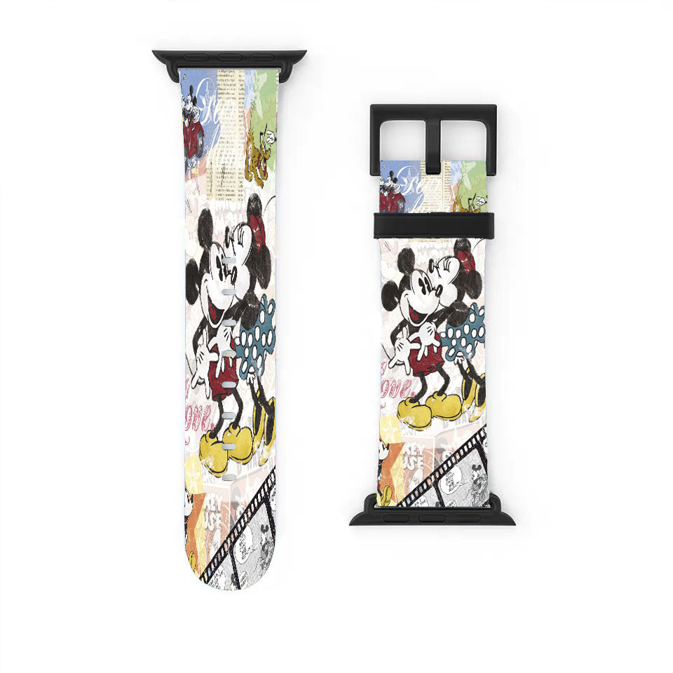 Minnie And Mickey Mouse Apple Watch Band 38Mm - 44Mm