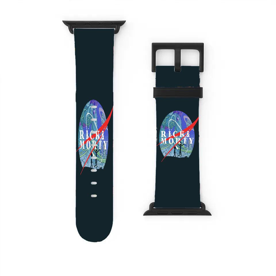 Nasa Rick And Morty Galaxy Apple Watch Band 38Mm - 44Mm