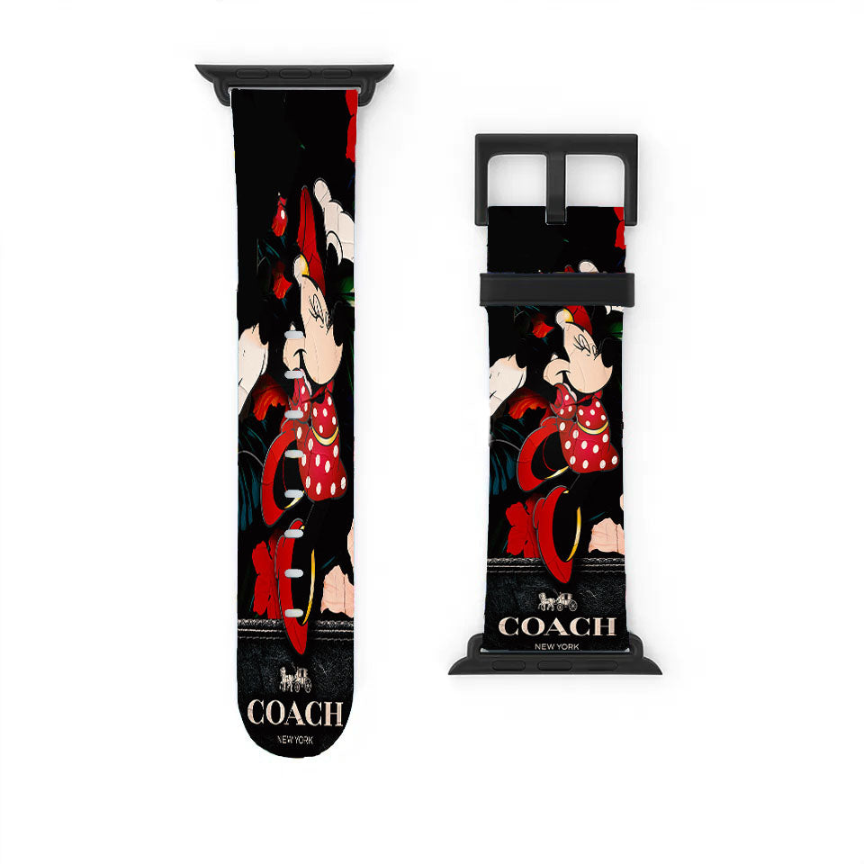 New Coach Minnie Mouse Happy Apple Watch Band 38Mm - 44Mm