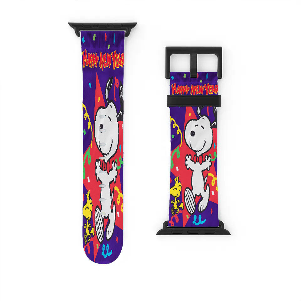 New Years Snoopy Apple Watch Band 38Mm - 44Mm