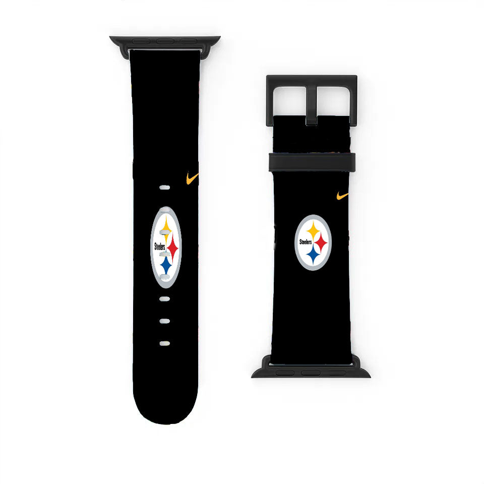 Nfl Pittsburgh Steelers Black Wallpapers Apple Watch Band 38Mm - 44Mm