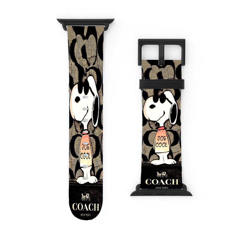 Nice Coach Snoopy Apple Watch Band 38Mm - 44Mm