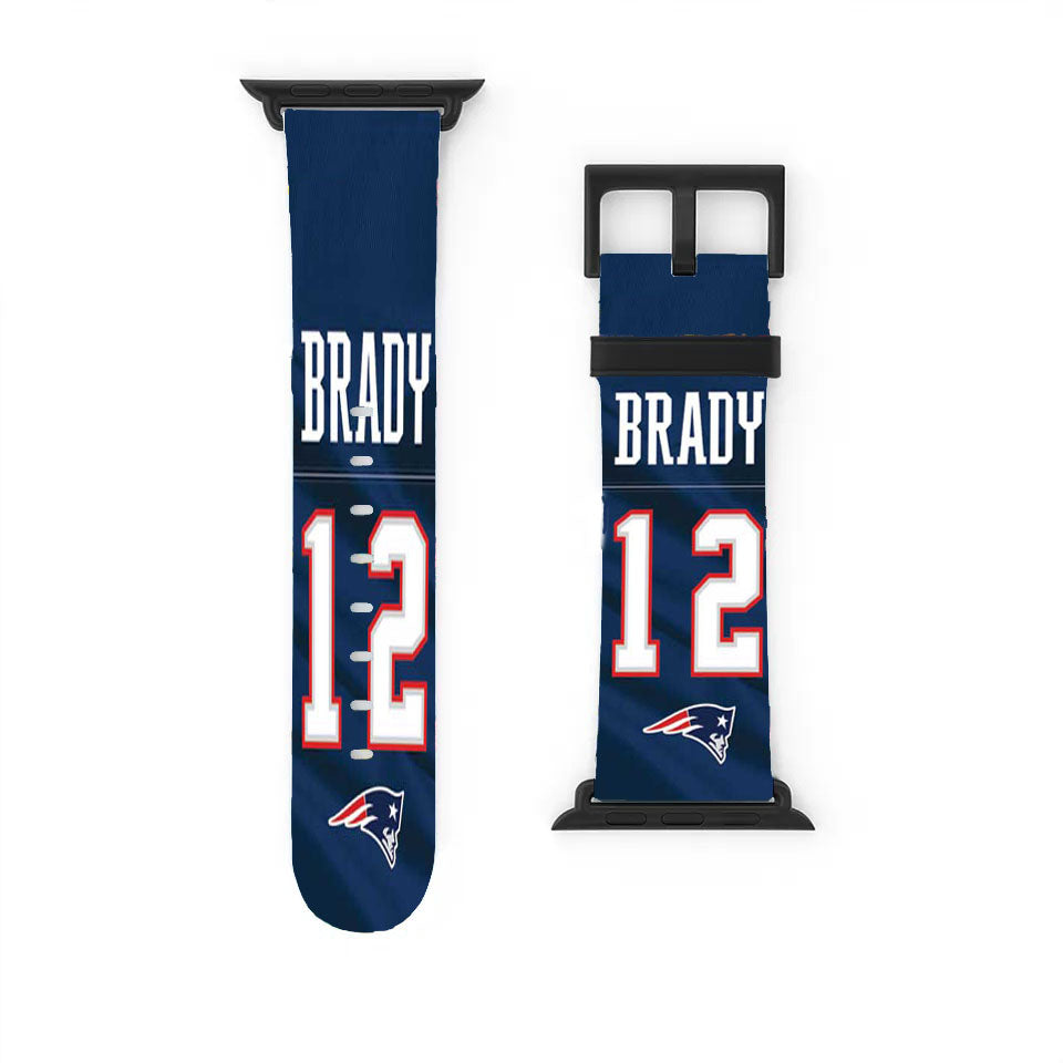 Ny Patriots Tom Brady Jersey Apple Watch Band 38Mm - 44Mm