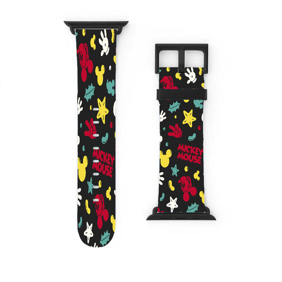 Pattern Mickey Mouse Apple Watch Band 38Mm - 44Mm