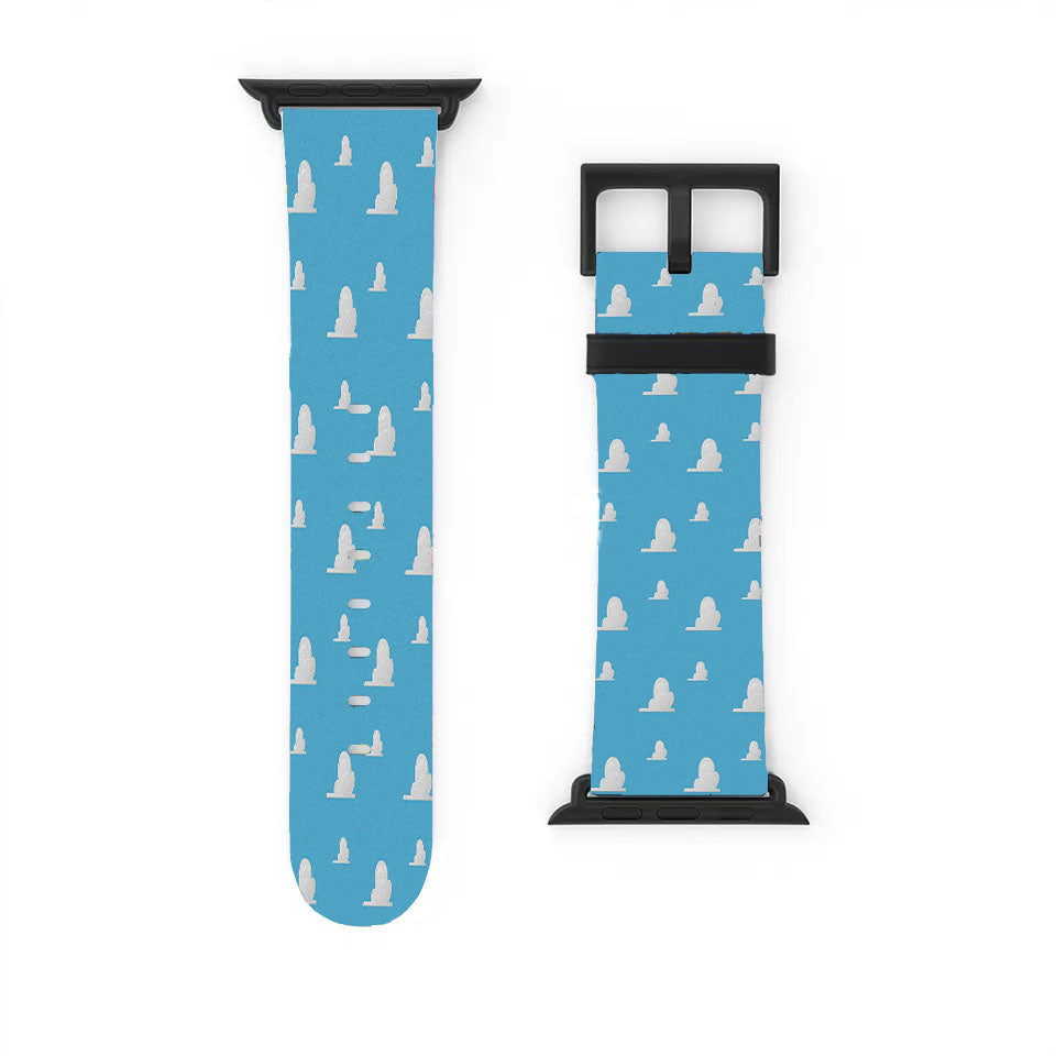 Pattern Of Toy Story Sky Blue Clouds Apple Watch Band 38Mm - 44Mm