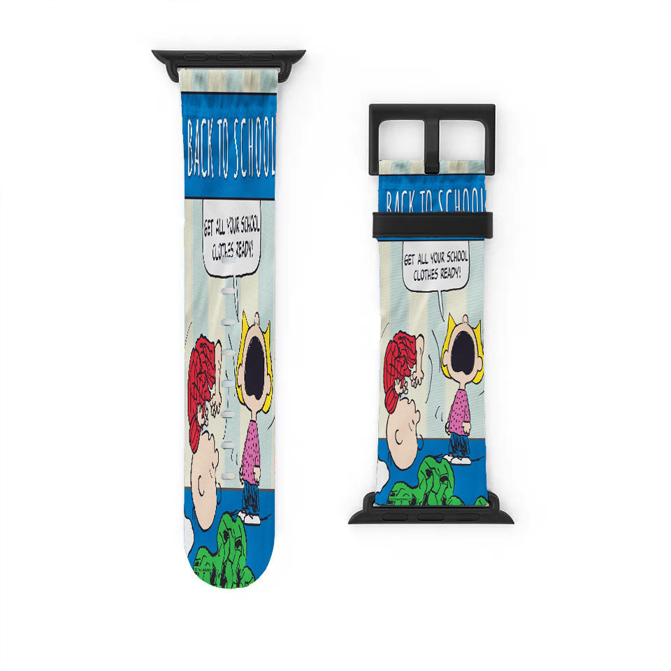 Peanuts Back To School Charlie Brown Apple Watch Band 38Mm - 44Mm