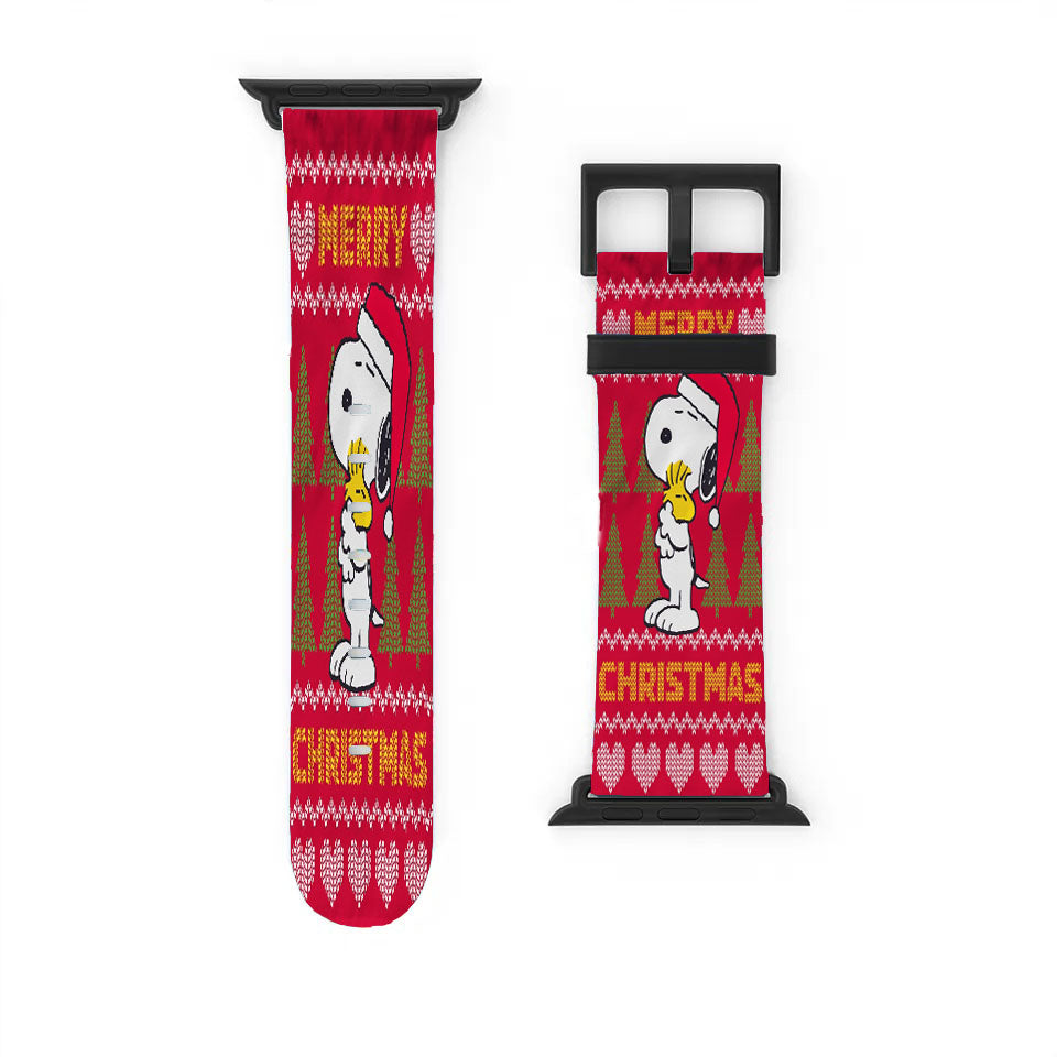 Peanuts Christmas Snoopy Apple Watch Band 38Mm - 44Mm