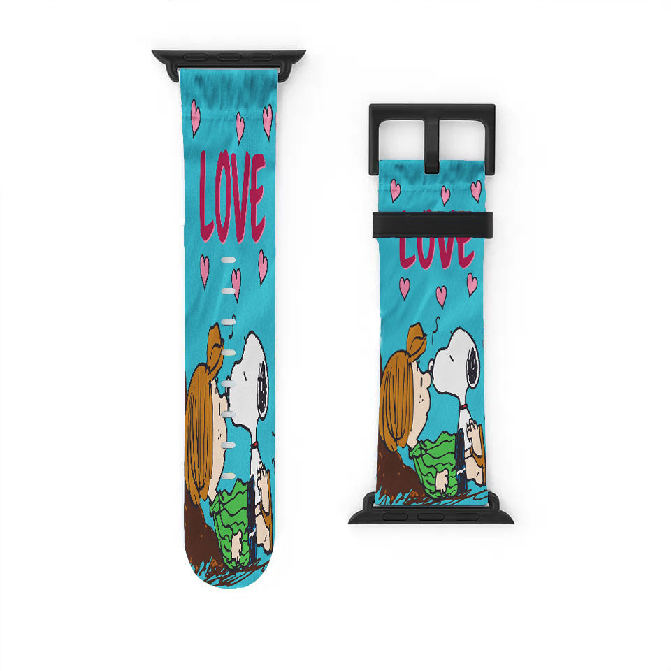 Peanuts Funny Snoopy Valentine'S Day Apple Watch Band 38Mm - 44Mm