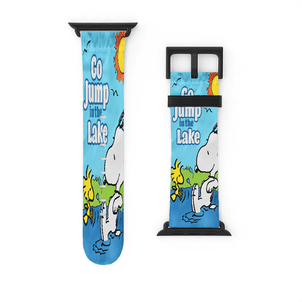 Peanuts Go Jump In The Lake Snoopy Apple Watch Band 38Mm - 44Mm