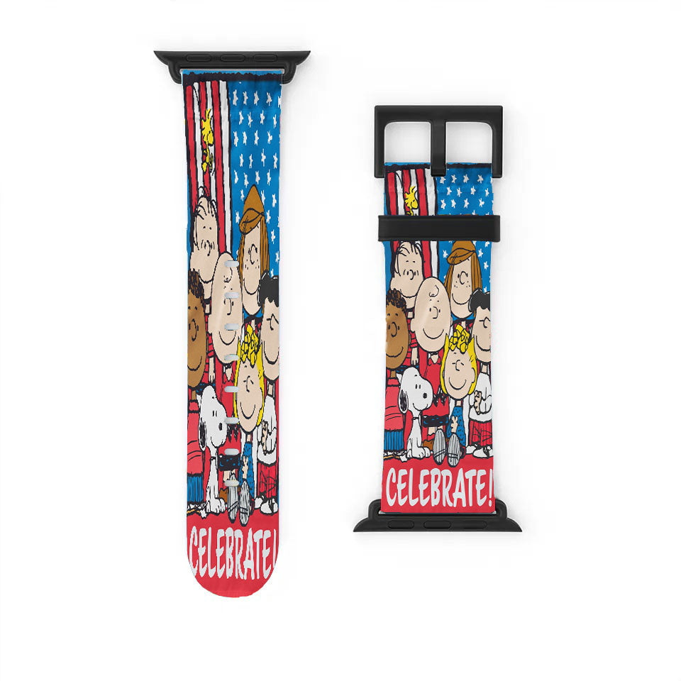 Peanuts Patriotic Celebrate Apple Watch Band 38Mm - 44Mm