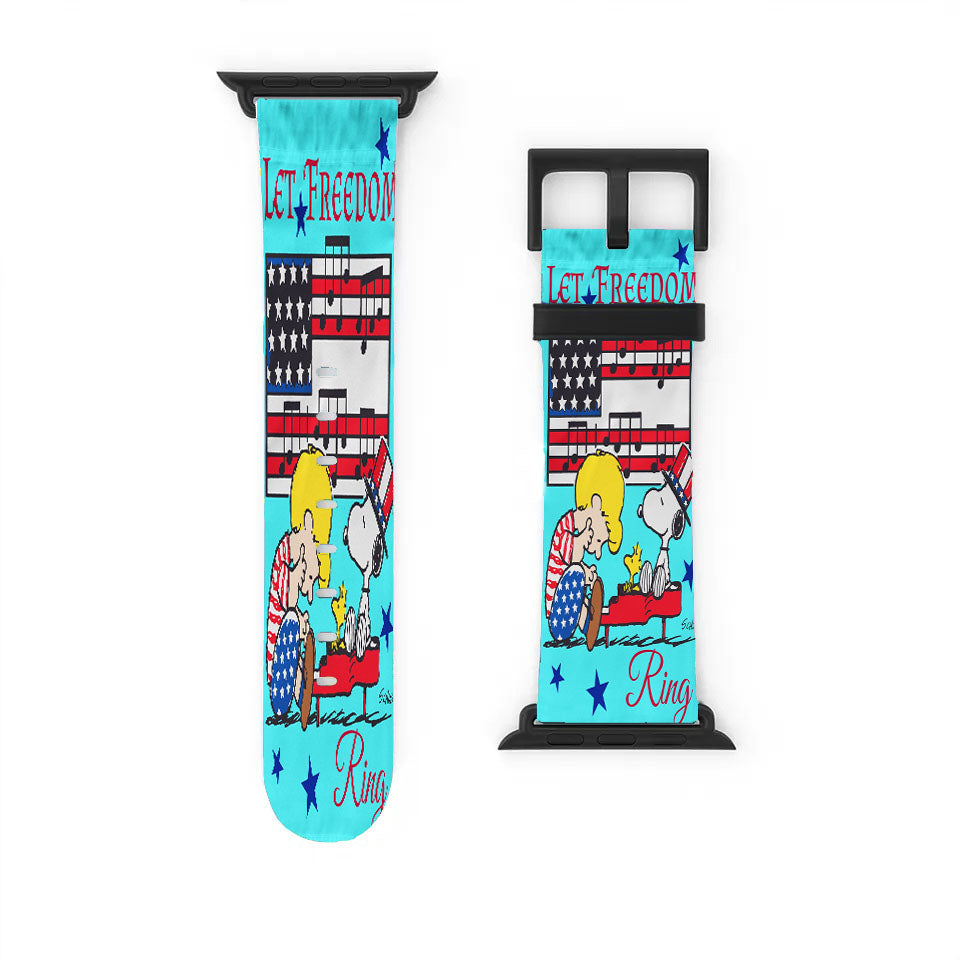 Peanuts Peanuts Let Freedom Ring Apple Watch Band 38Mm - 44Mm