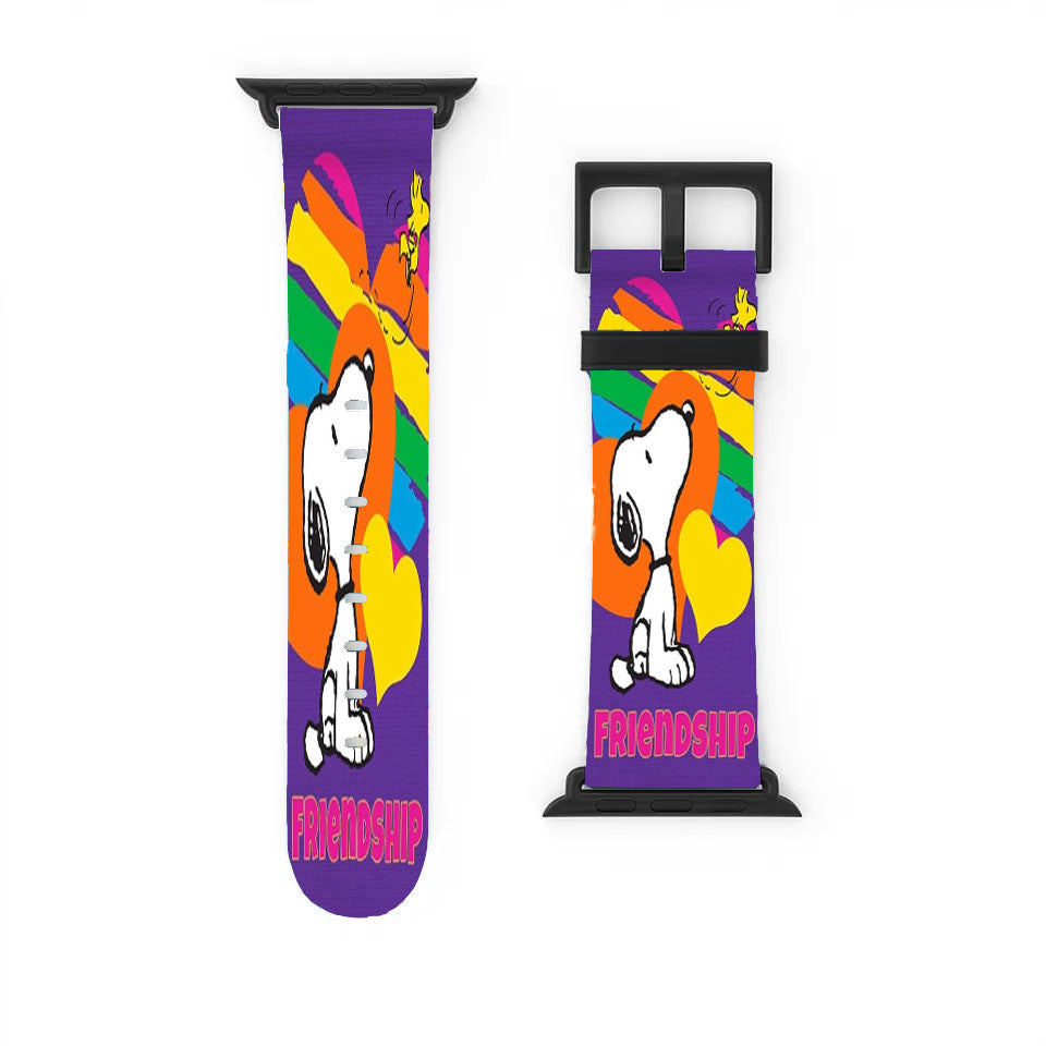 Peanuts Rainbow Friendship Snoopy Apple Watch Band 38Mm - 44Mm