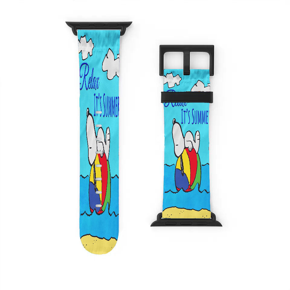 Peanuts Relax It'S Summer Snoopy Apple Watch Band 38Mm - 44Mm