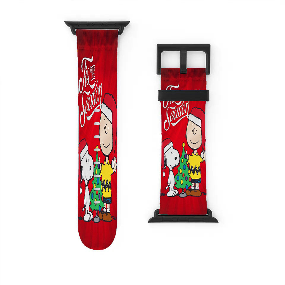 Peanuts Snoopy And Charlie Brown Christmas Apple Watch Band 38Mm - 44Mm